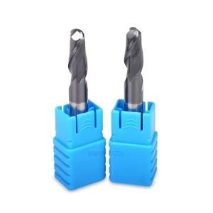 Fresa de extremo de carburo de alta velocidad de 2 flautas