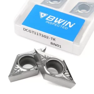 Insertos de carburo para torneado DCGT11T302 sin recubrimiento para aluminio